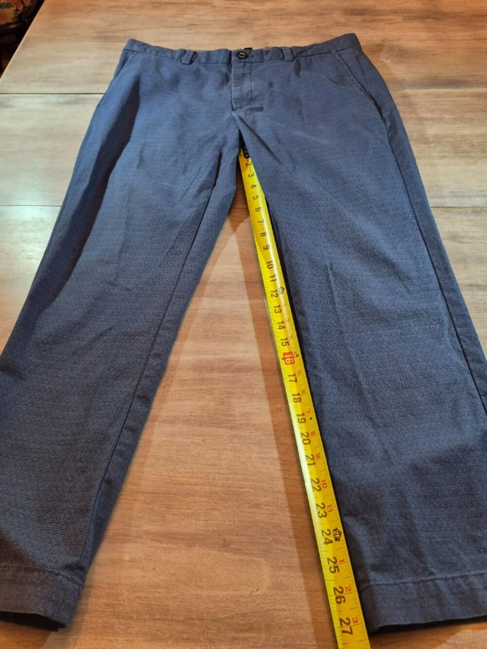 Banana Republic Aiden Chino Pants Men's 34x30 Blue Straight Leg